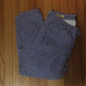 Blue and White Polka Dot Jeans!